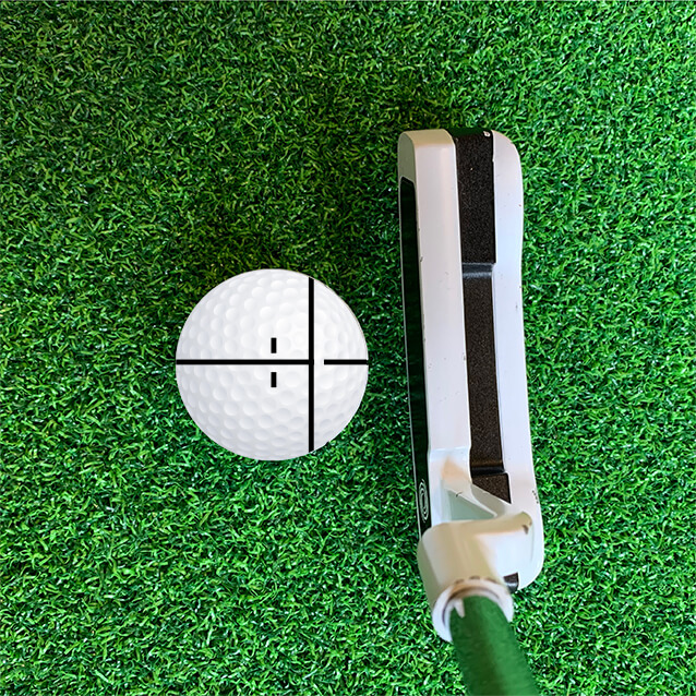 P1 Metal Golf Ball Alignment Tool